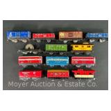 (13) Asst. Marx Tin Plate Freight Cars