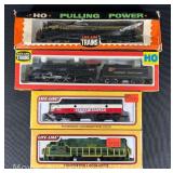 (4) Life-Like Trains HO Scale Locomotives, with Boxes