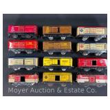 (12) Asst. Marx Tin Plate Freight Cars