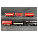Marx Steam Locomotive with Tender and 4 Passenger Cars