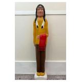 Don Featherstone Native American Blow Mold, Union Products, No Cord, 35"h