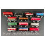 (13) Asst. Marx Tin Plate Freight Cars