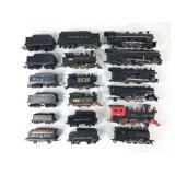 (9) Asst. HO Scale Steam Locomotives with (8) Asst. Tenders