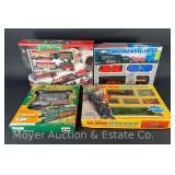 (4) Toy Plastic Train Sets