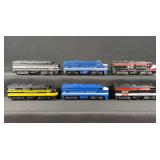 (6) KMT Non-powered Diesel Locomotives: 2 New Haven, 2 Missouri Pacific, Leigh/New England & Frisco