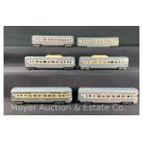 (5) Marx New York Central Passenger Cars with Additional Shell