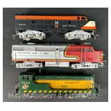 (2) Fleischmann HO Scale Diesel Locomotives with New Haven Non-powered Unit