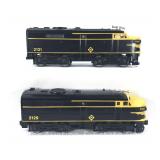 K-Line Twin "A" Alco Erie Diesel Locomotives, No. 2129 and 2131, in Original Box