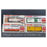 (4) Lionel Freight Cars, with Boxes