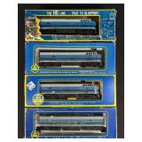 (3) AHM HO Scale Baltimore & Ohio Diesel Locomotives with B Unit, with Boxes