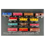 (13) Asst. Marx Tin Plate Freight Cars