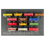 (13) Asst. Marx Tin Plate Freight Cars