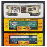 (3) Rail King Freight Cars, 2 with Original Boxes