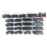 (9) Asst. Marx Steam Locomotives with 12 Asst. Tenders