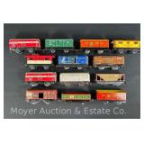 (13) Asst. Marx Tin Plate Freight Cars