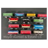 (13) Asst. Marx Tin Plate Freight Cars