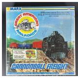 Marx "Cannonballer" Electric Freight Set, No. 4362, No Track, with Original Box