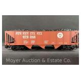 Bachmann Big Haulers G Scale Pennsylvania 3 Bay Hopper Car, No. 98214, with Original Box