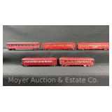 (5) American Flyer S Gauge Passenger Cars