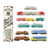 Marx Seaboard Locomotive with 7 Asst. Freight and Passenger Cars