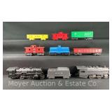 (2) Marx Freight Sets, with No. 1666 and Other Steam Locomotives