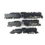 (3) Die-cast HO Scale Steam Locomotives and Tenders