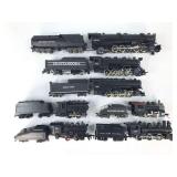 (7) HO Scale Steam Locomotives and Tenders, Rivarossi and Others