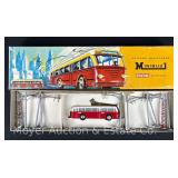 AHM Eheim Minibus HO Scale Trolley Bus System, with Poles and Wire, in Original Box