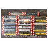 (18) HO Scale Penn Line Passenger Car Shells with GG1 Shell and Santa Fe Passenger Car