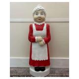 Mrs. Claus Blow Mold, Union Products, with Light, 40"h