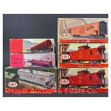 (6) KMT Freight Car Kits, with Boxes
