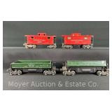 (4) Lionel Freight Cars: (2) 3459, 2472, and 2457