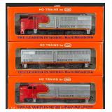Lionel HO Scale Santa Fe ABA Units, (2) 0595 and  0535W, with Original Boxes