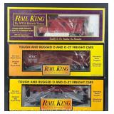 (3) Rail King Freight Cars, with Original Boxes