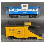 (2) MTH Freight Cars: Lehigh Valley Snowplow, No. 98244, and EMD Caboose, No. 91006