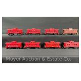 (8) American Flyer S Gauge Cabooses