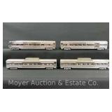 (4) American Flyer Lines S Gauge Passenger Cars