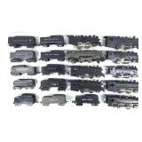 (9) Asst. Marx Steam Locomotives with 11 Asst. Tenders