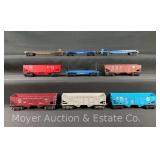 (9) Asst. Lionel Flatbed and Hopper Cars