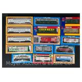 (15) Life-Like HO Scale Freight Cars, with Boxes