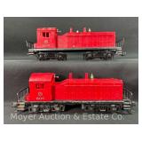 (2) Lionel MKT Switchers, No. 600, Powered and Non-powered Units