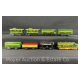 Marx Seaboard Locomotive with 7 Asst. Freight and Passenger Cars