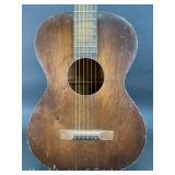 Parlor Style Acoustic Guitar, Unknown Maker, with RoadRunner Soft Case