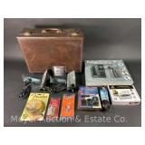 Group of Asst. Guitar Accessories, Lights, Suitcase, Etc.
