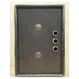 Vintage Speaker Cabinet, Unmarked/Unknown Maker, Padded Button-Tufted Exterior
