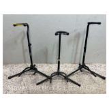 (3) Folding Guitar Stands