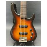 Fender 5-String Bass, Cracked Head, with Hard Case