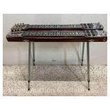 Fender "Dual Eight" Style Steel Guitar, with Original Legs and Case