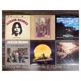 (6) Jackson Browne Record Albums
