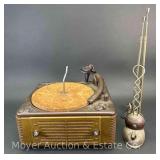 Vintage Webster Chicago Turntable and Television Antenna